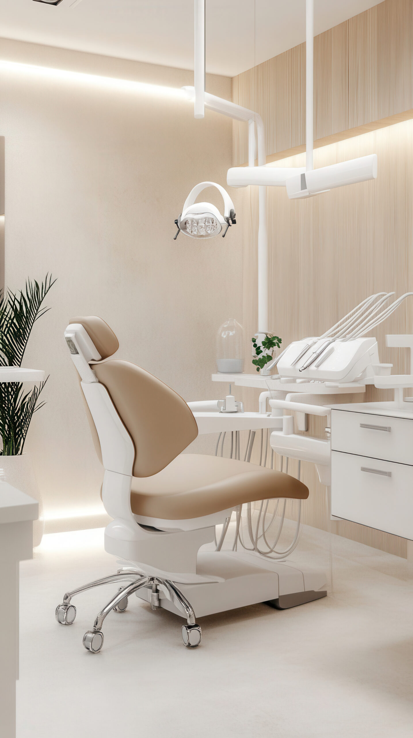 Modern european dental clinic interior design for healthcare facilities.